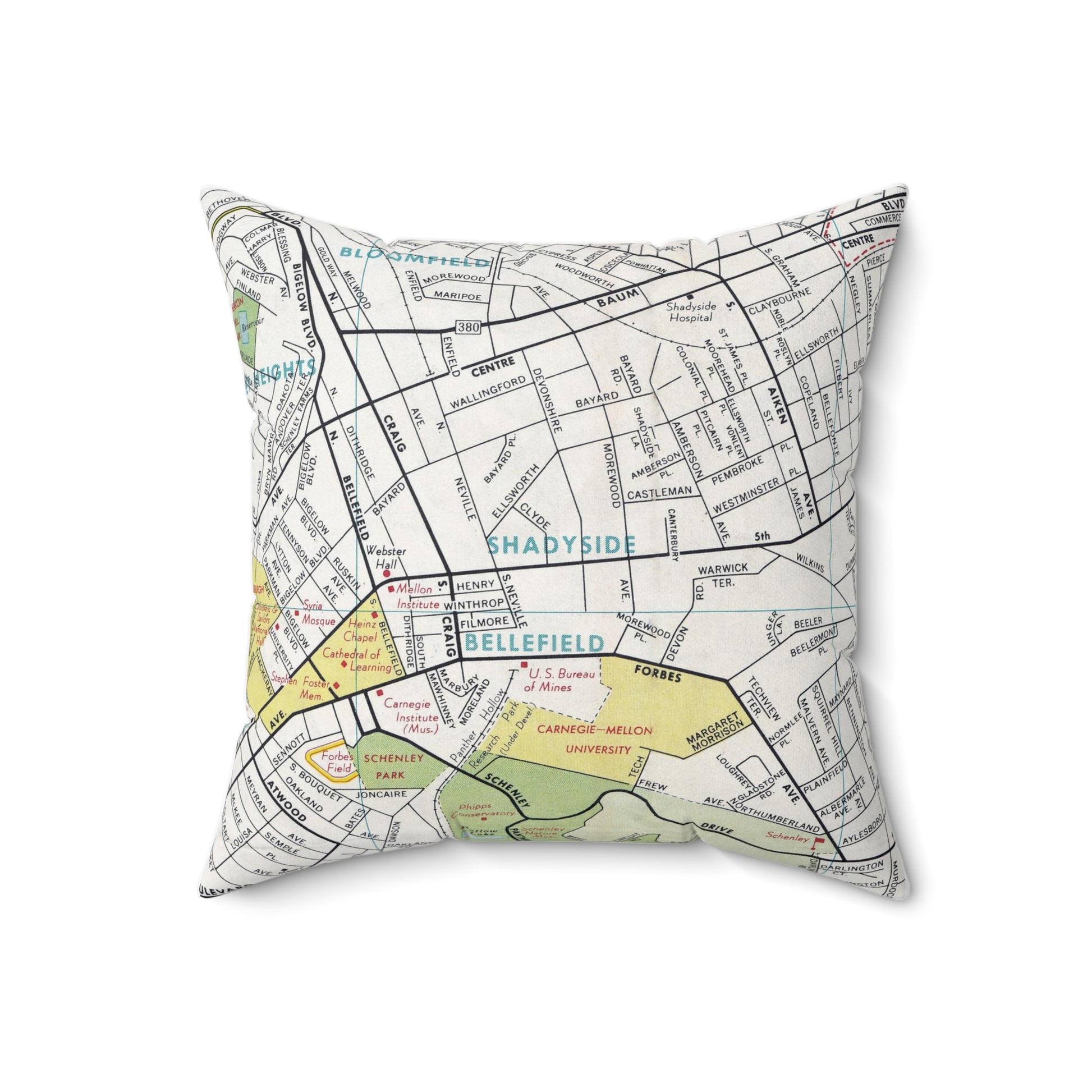 Shadyside Pittsburgh pillow