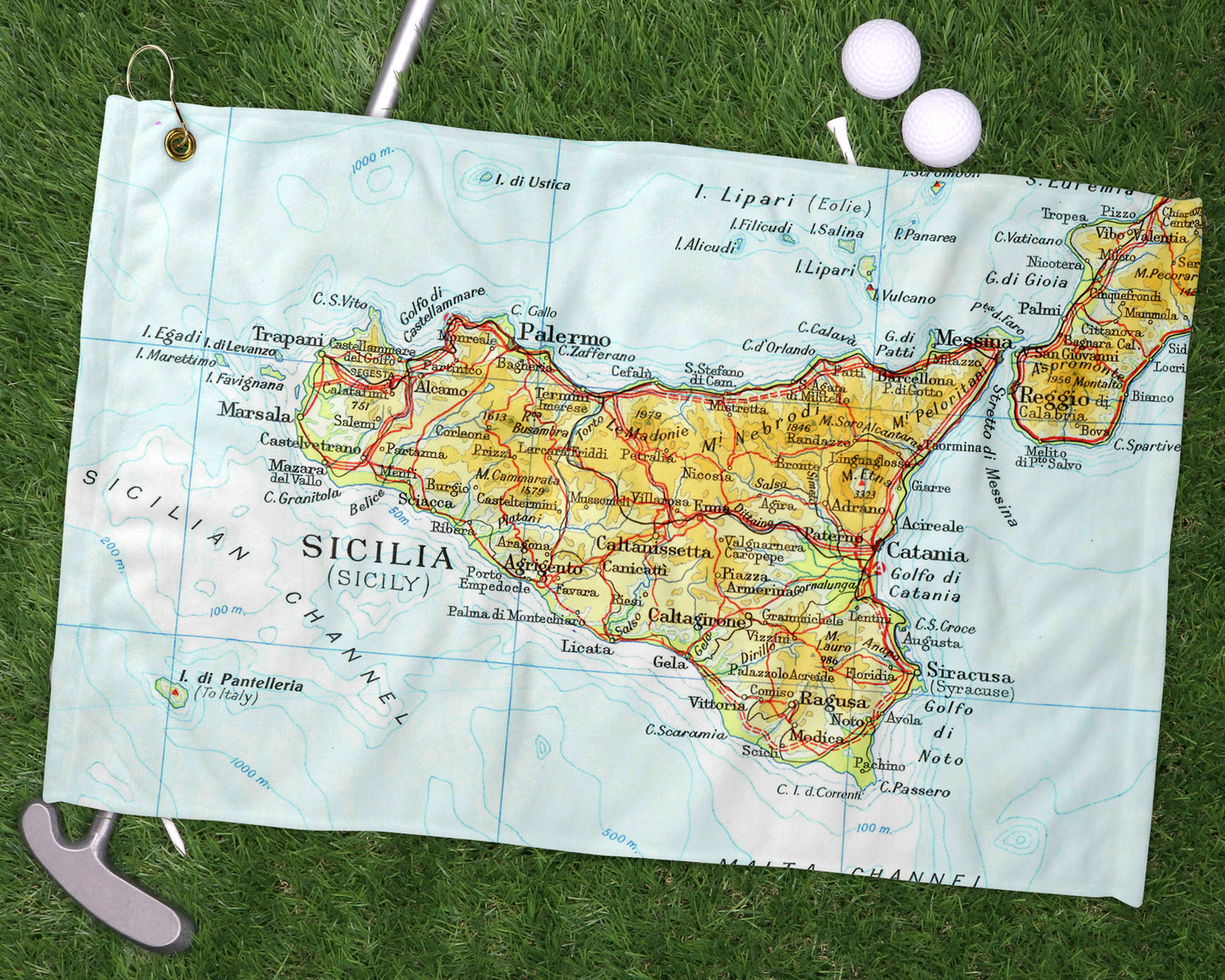 Sicily golf towel primary image