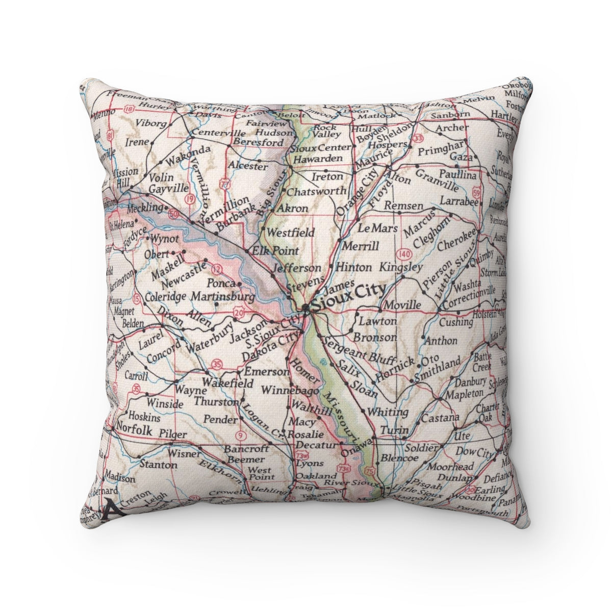 Sioux City Iowa pillow