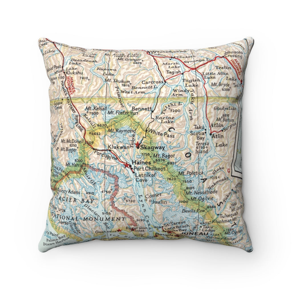 Skagway Alaska pillow