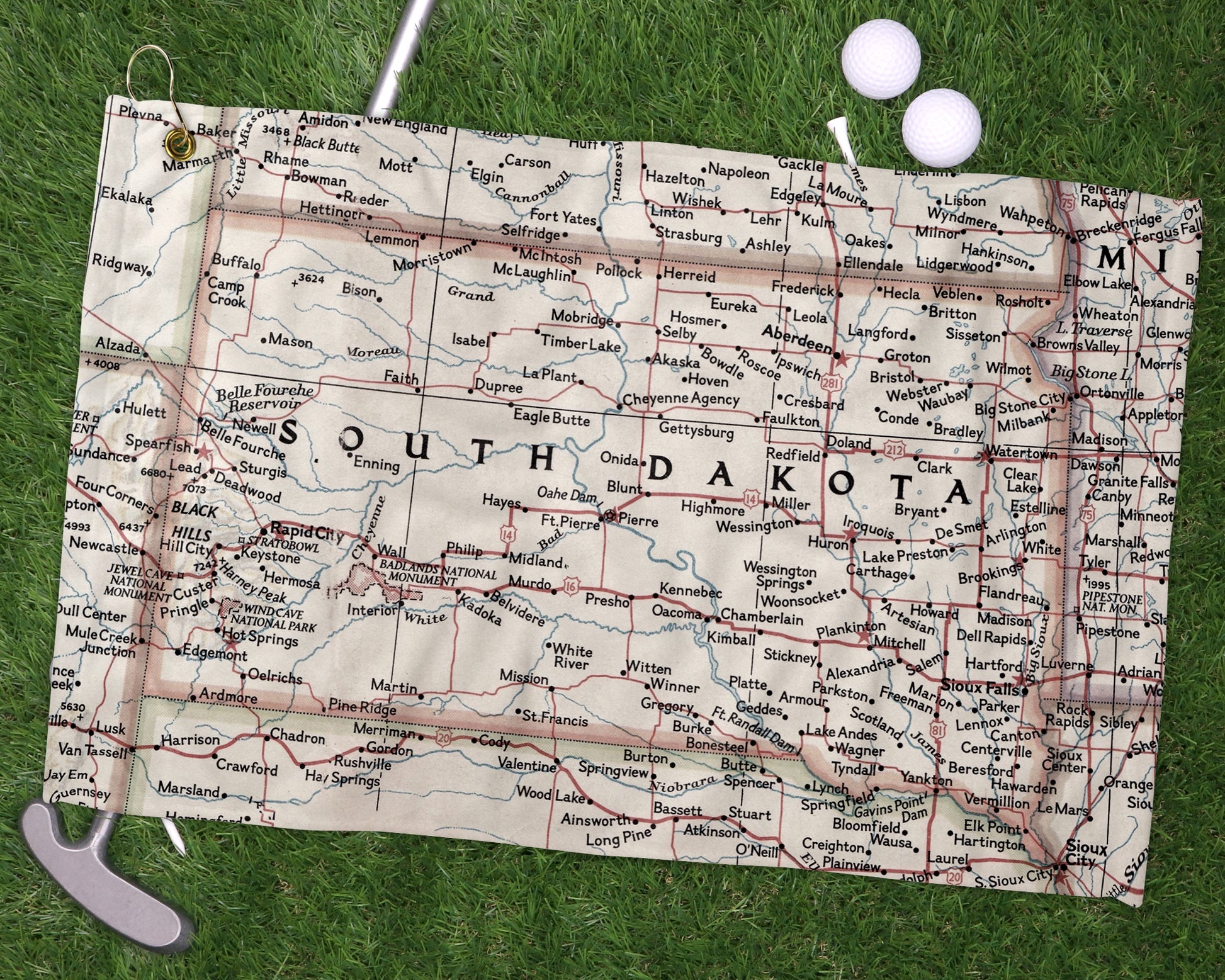 South Dakota golf towel primary image