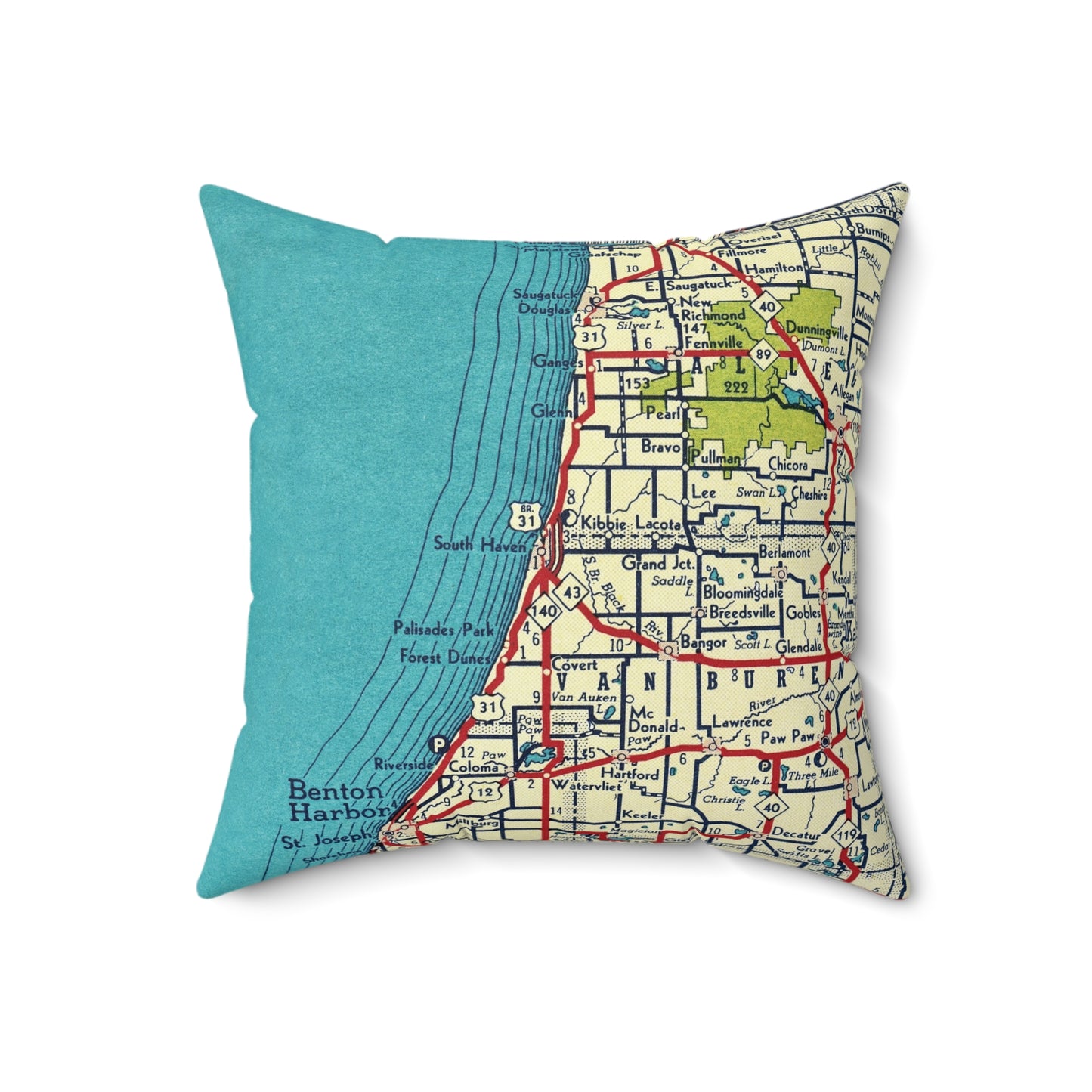 South Haven Michigan pillow