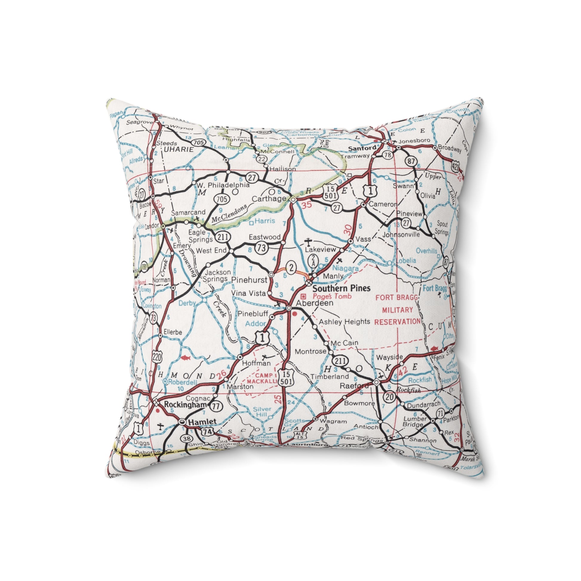 Southern Pines Aberdeen Pinehurst North Carolina pillow