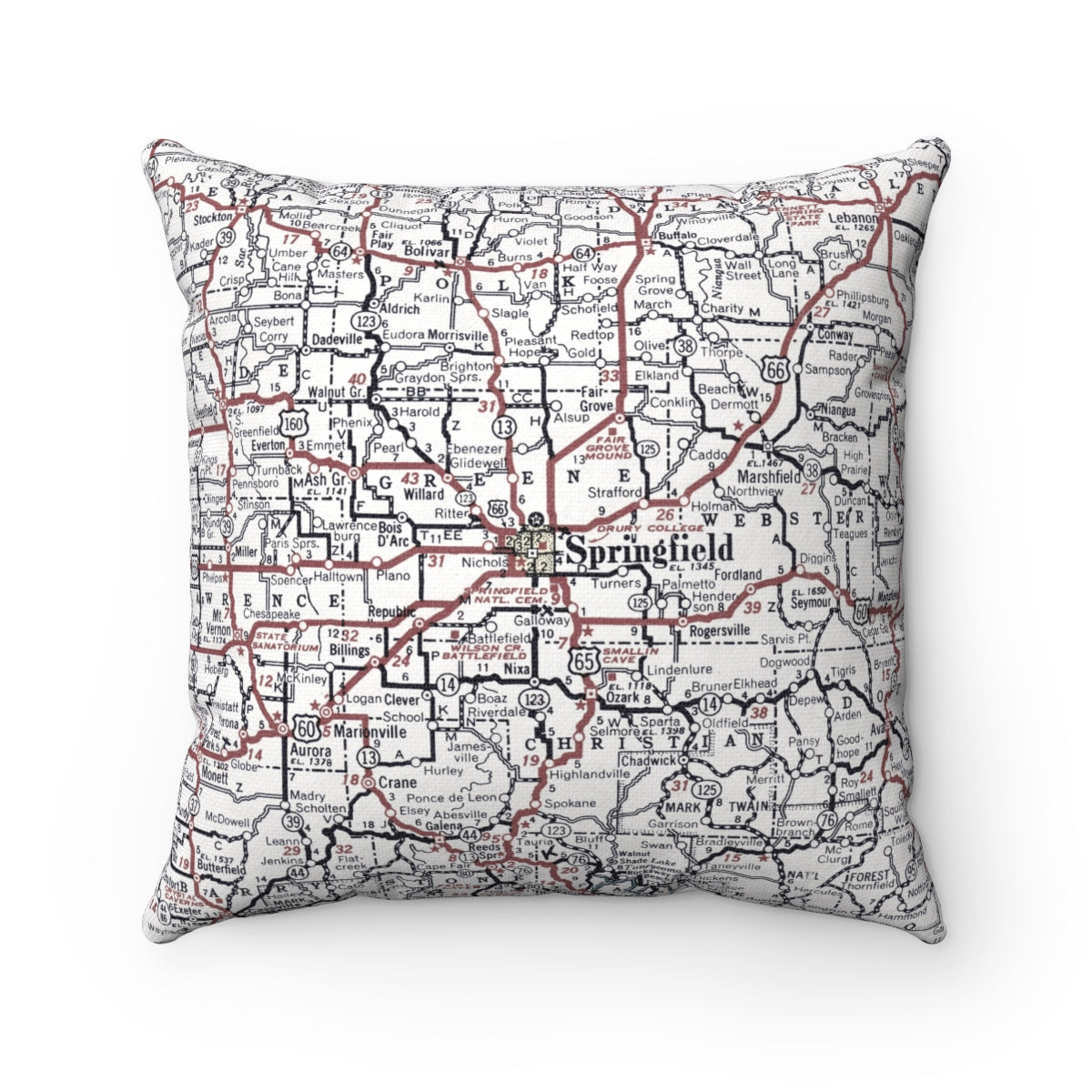 Springfield Missouri pillow