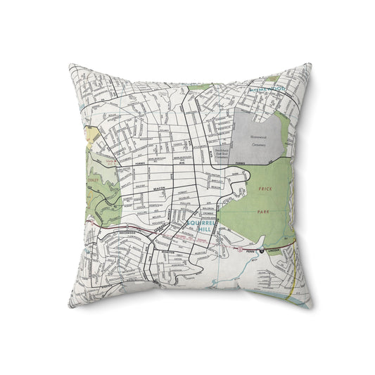 Squirrel Hill Pittsburgh pillow