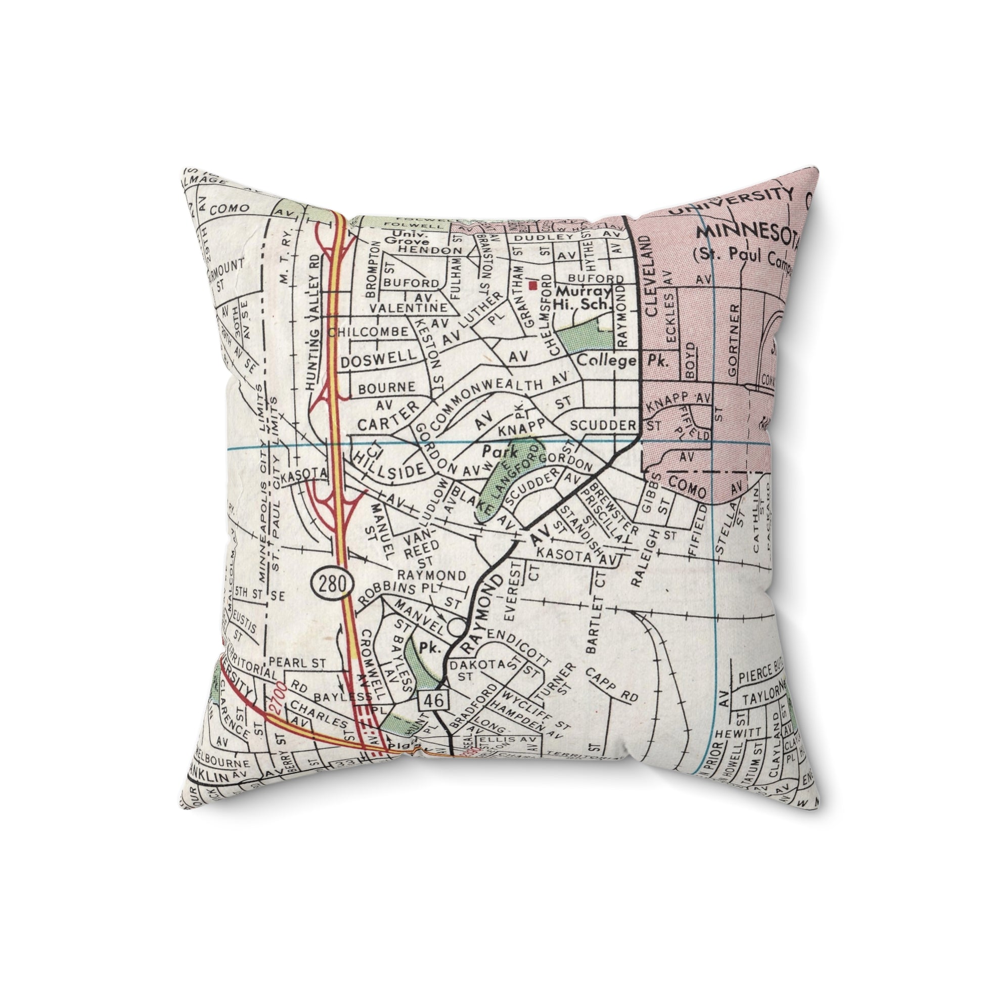 St Anthony Park Minnesota pillow
