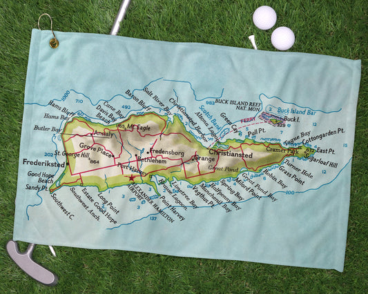 St Croix USVI golf towel primary image