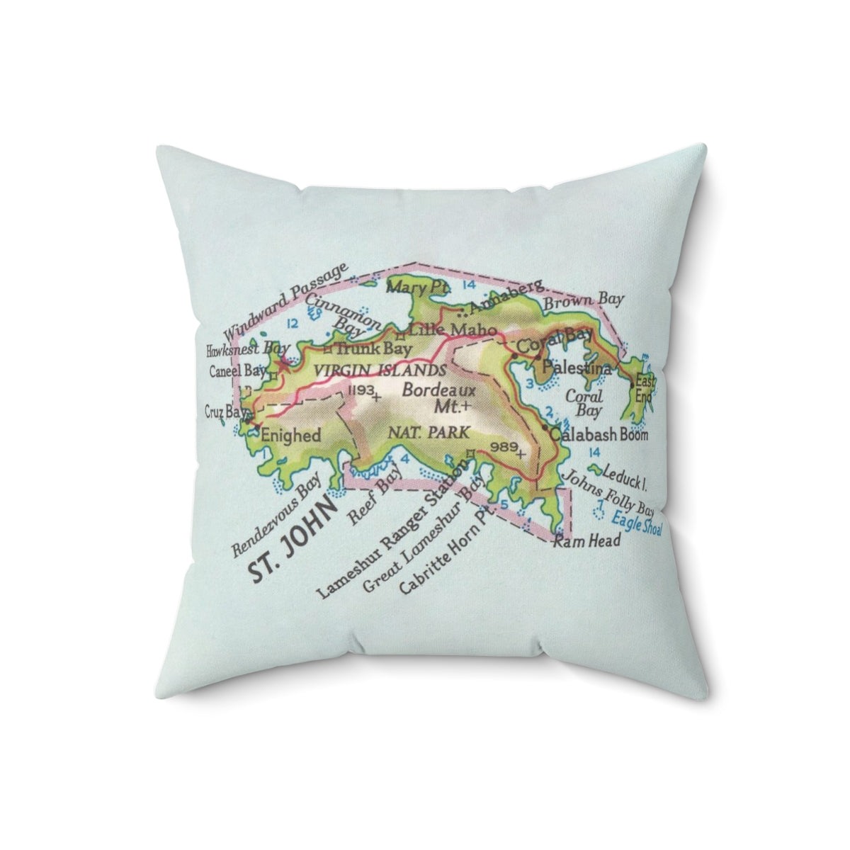 St John USVI pillow