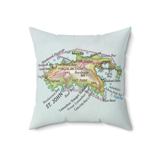 St John USVI pillow