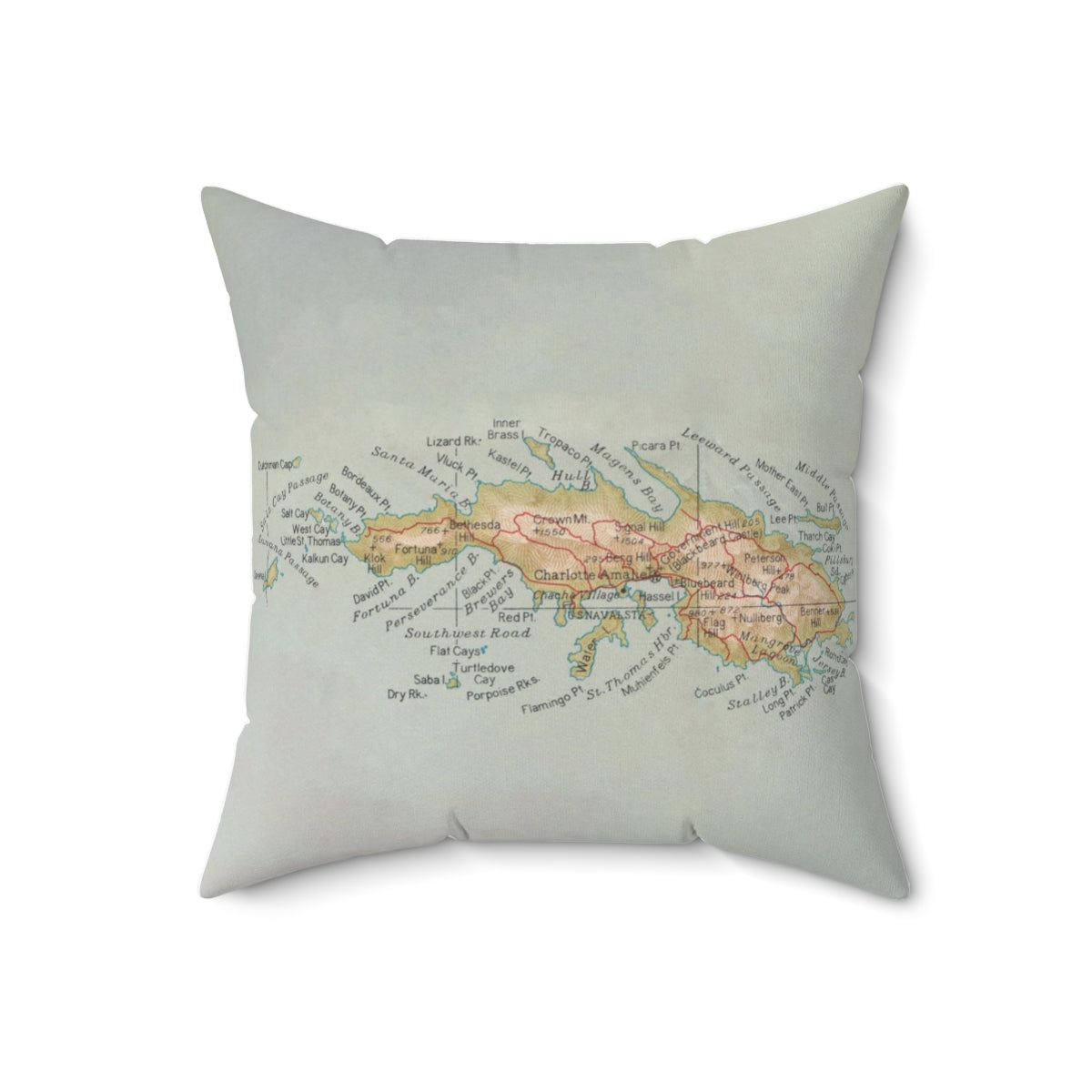 St Thomas USVI pillow
