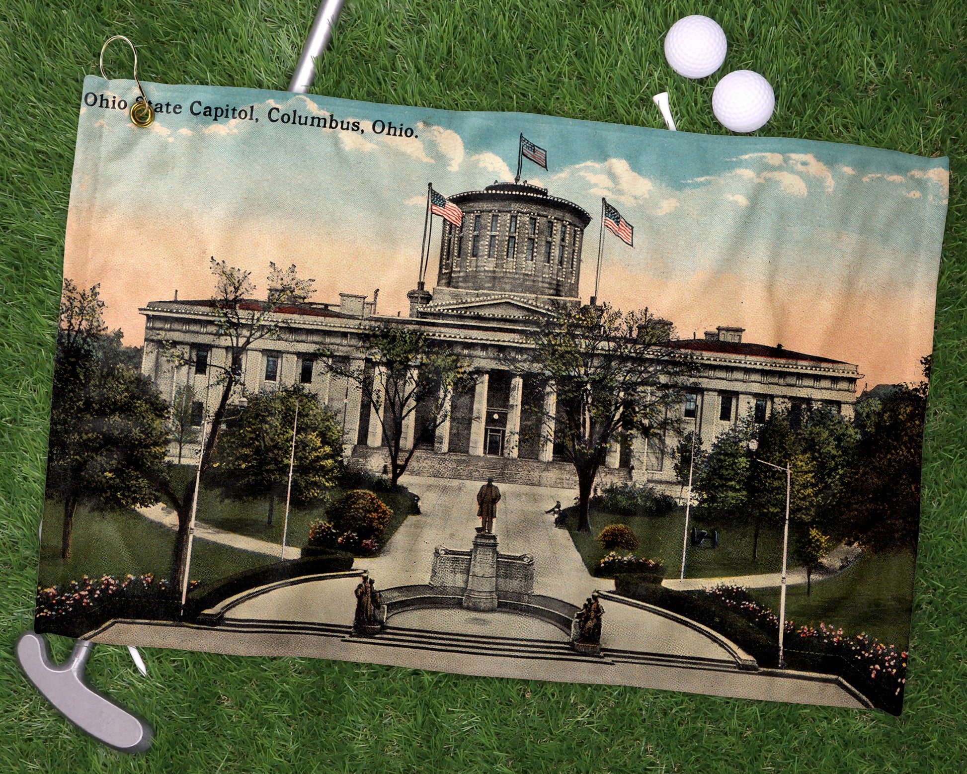 Ohio State Capitol golf towel primary image