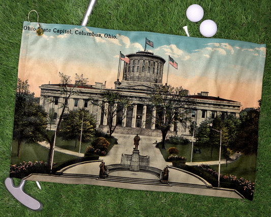 Ohio State Capitol golf towel primary image