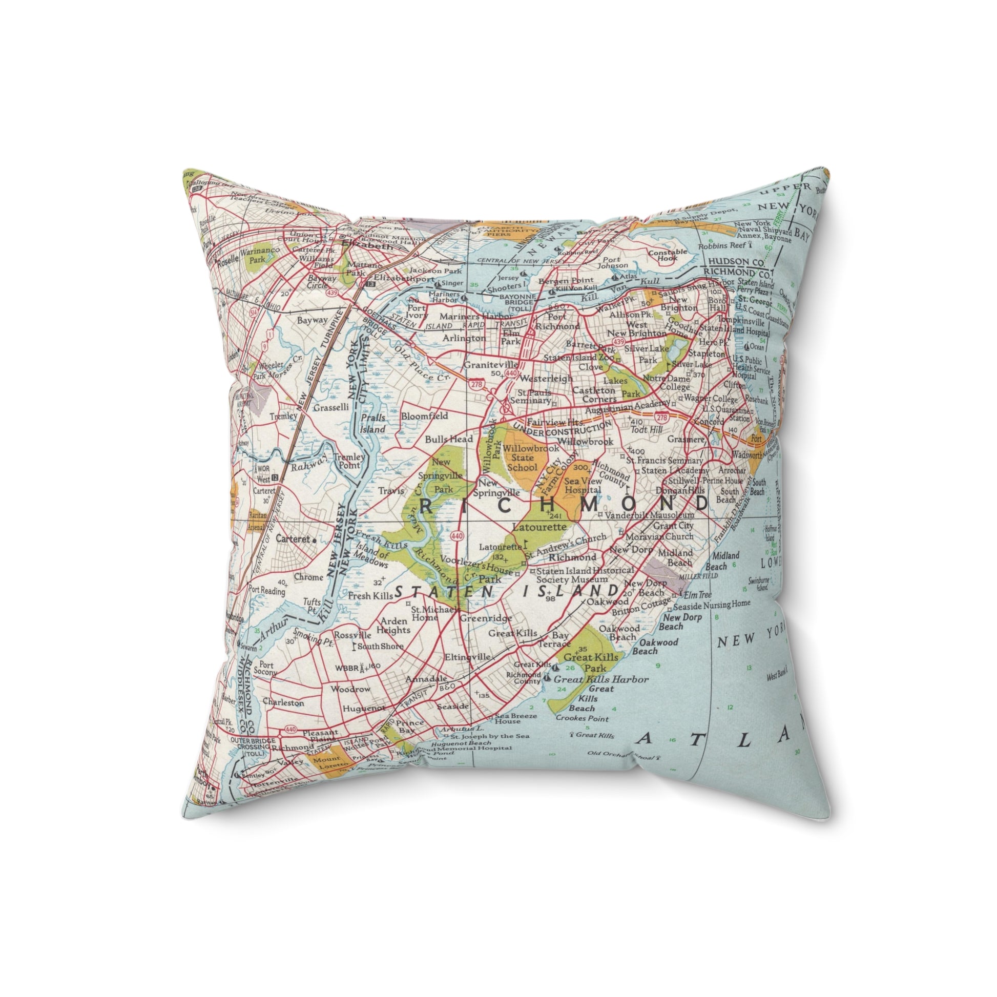 Staten Island New Jersey pillow