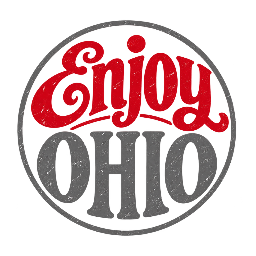 Enjoy Ohio Vintage Style 3" Sticker