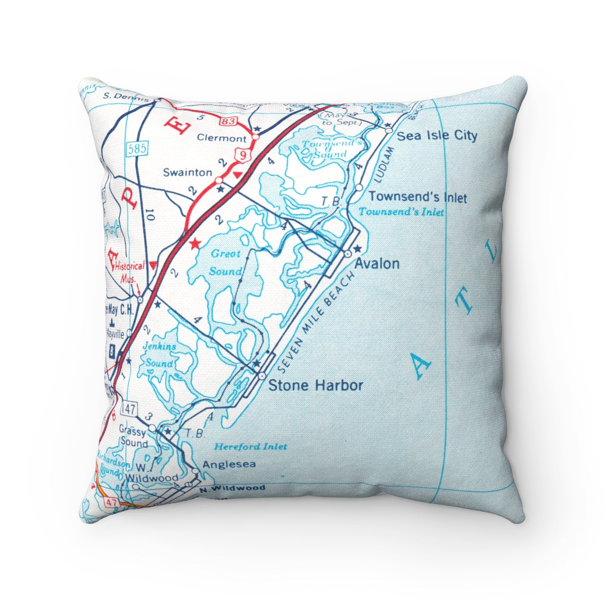 Stone Harbor New Jersey pillow