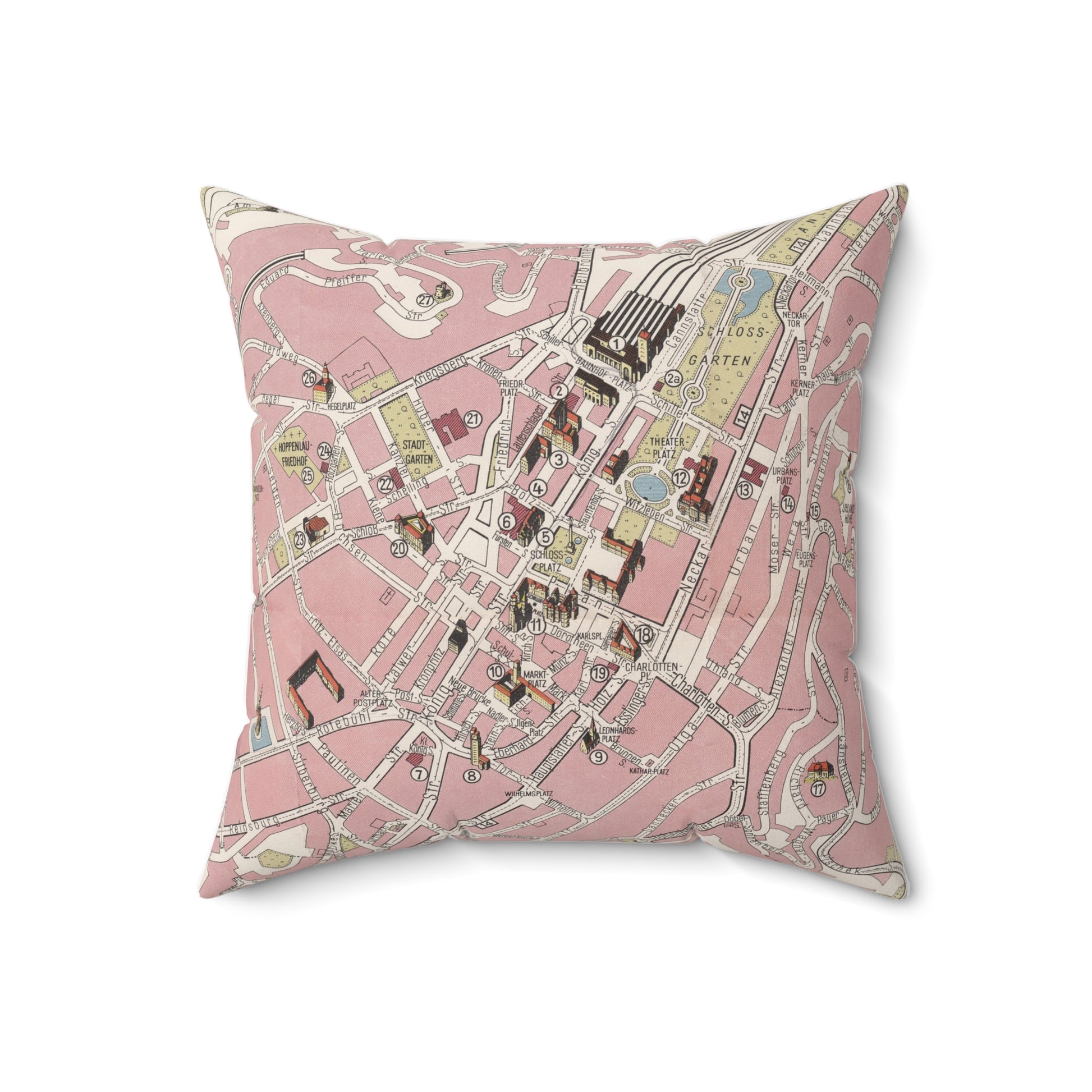 Stuttgart Germany pillow