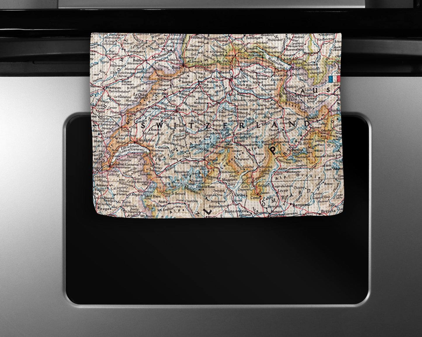 Switzerland Map Tea Towel | Waffle-Weave Kitchen Towel Gift
