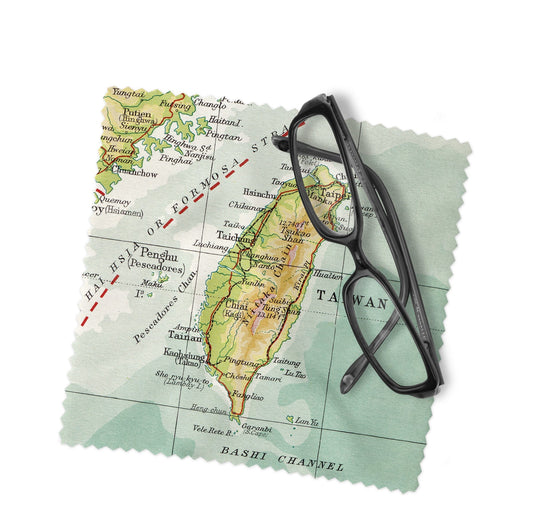 Taiwan Map Lens Cloth | Microfiber Glasses Cleaner | Travel Gift