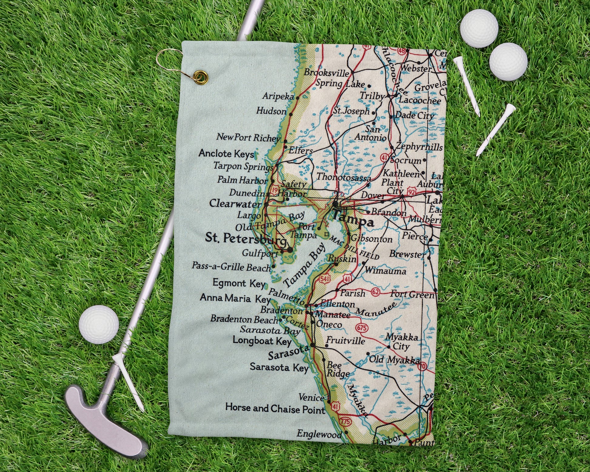 Tampa Florida golf towel primary image