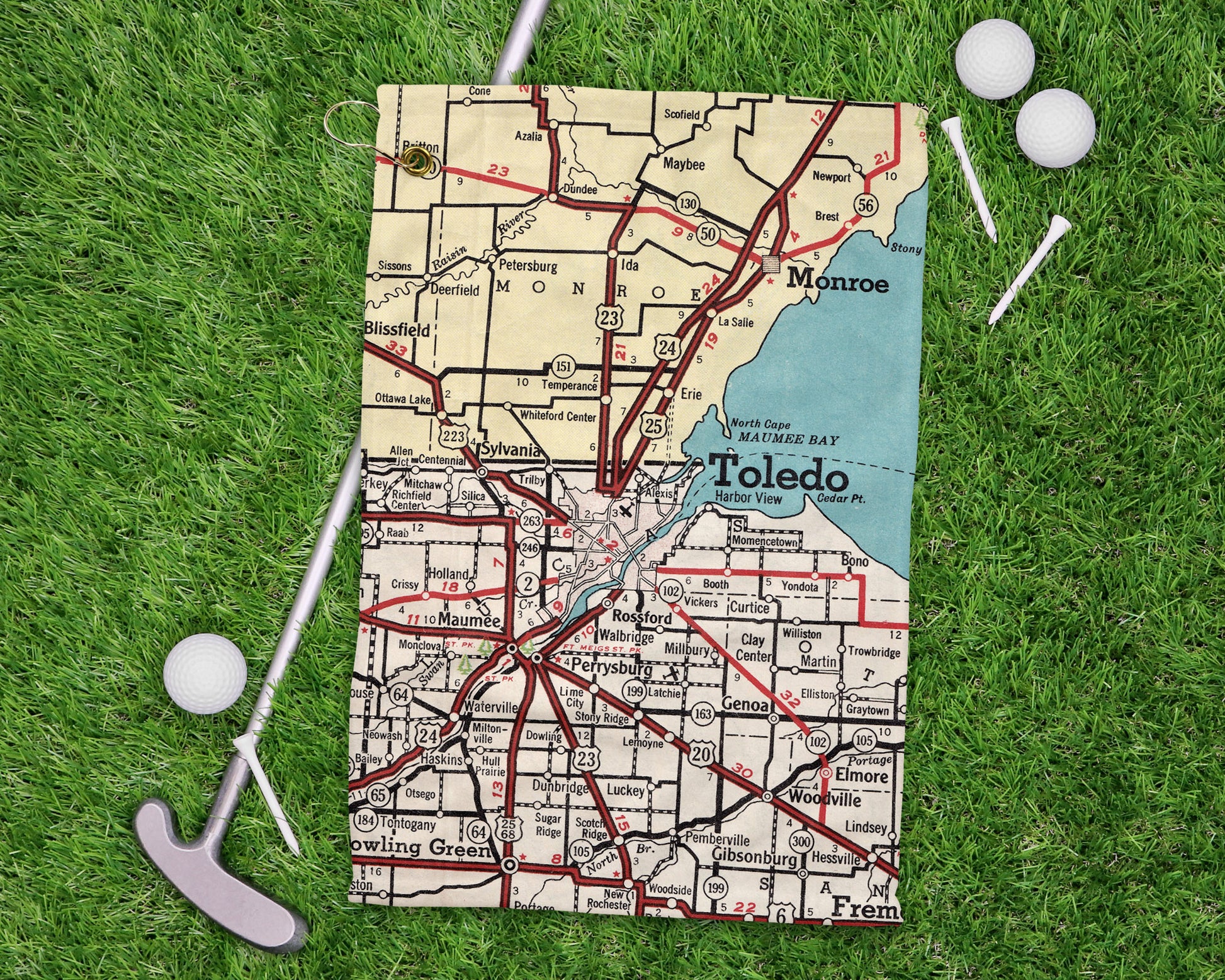Toledo Ohio golf towel primary image