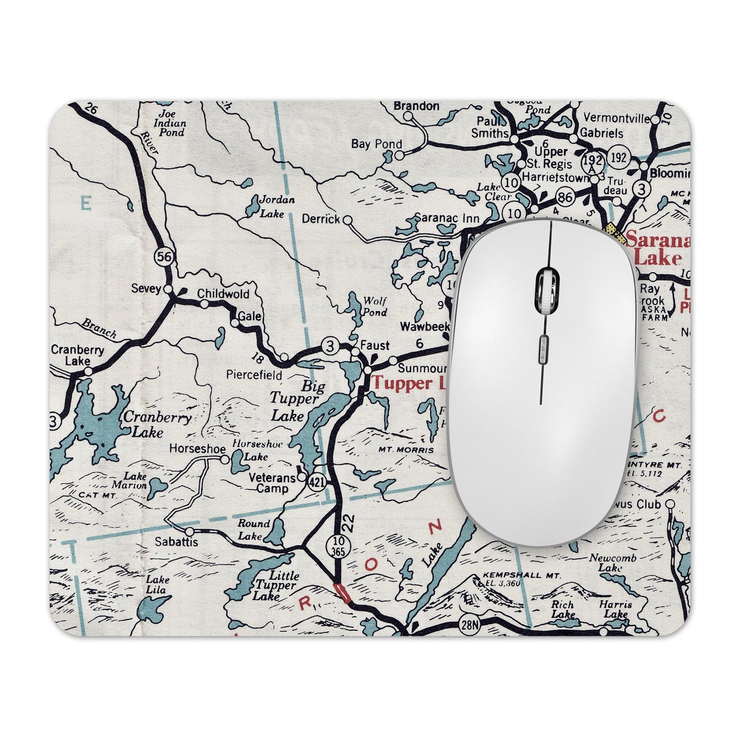 Tupper Lake New York mousepad