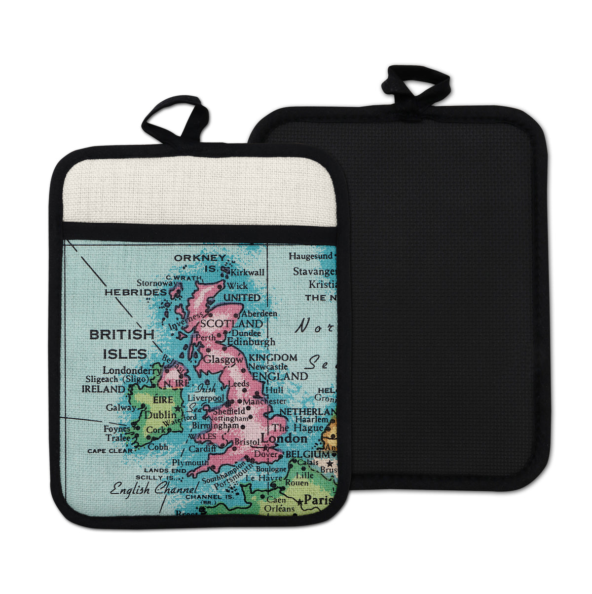 British Isles United Kingdom Vintage Map Hot Pad