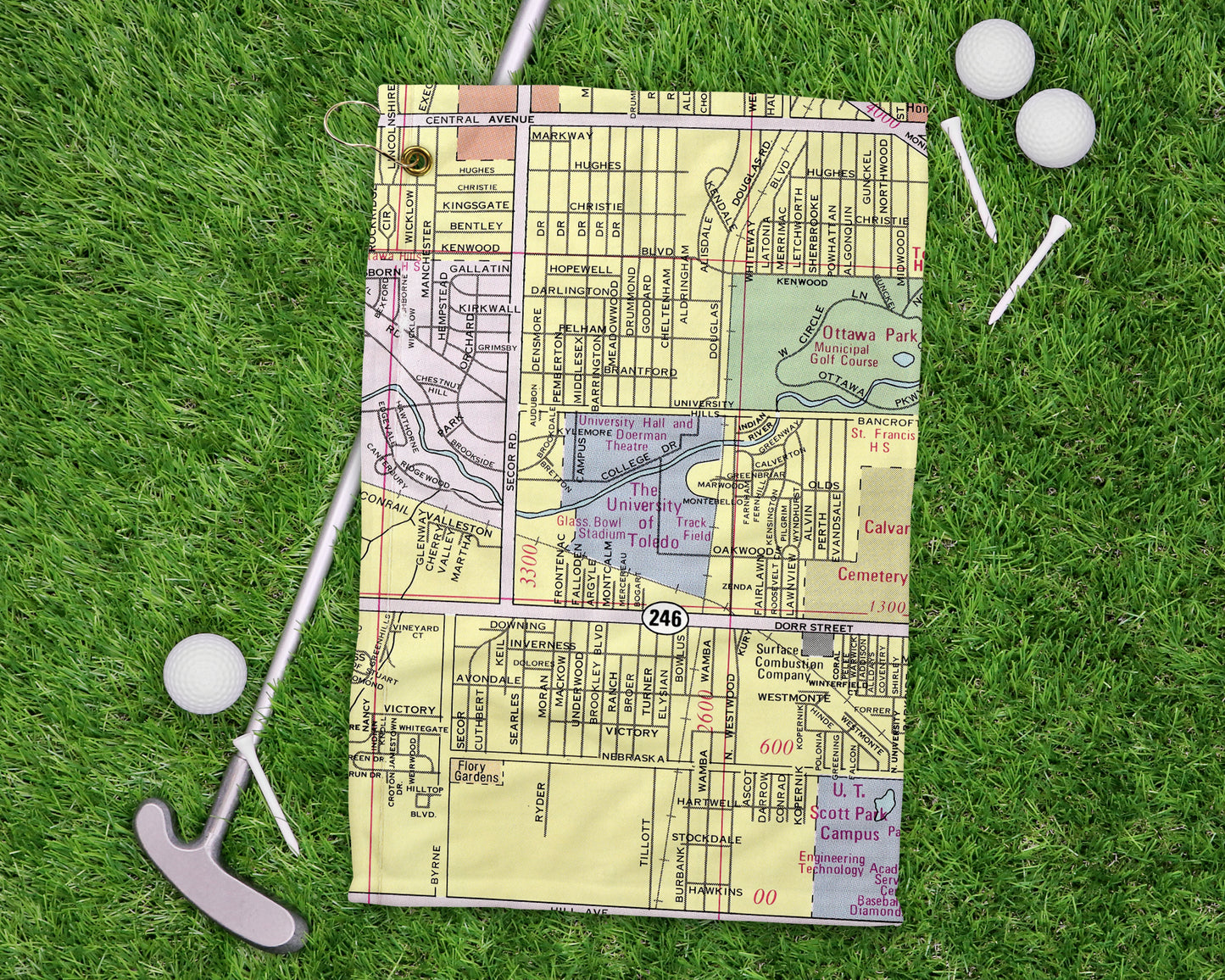 University of Toledo golf towel primary image
