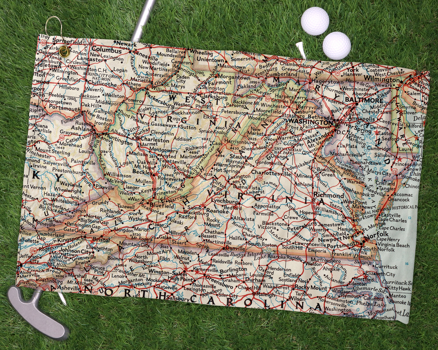 Virginia golf towel primary image
