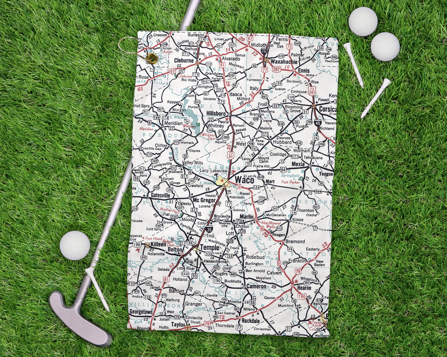 Waco Texas golf towel primary image