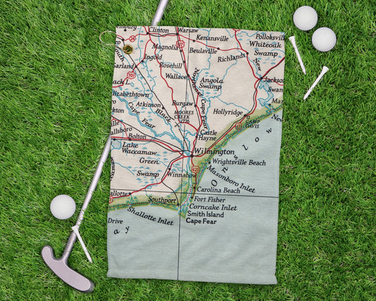 Wilmington North Carolina golf towel primary image