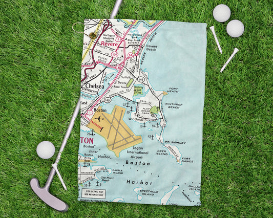 Winthrop Massachusetts golf towel primary image