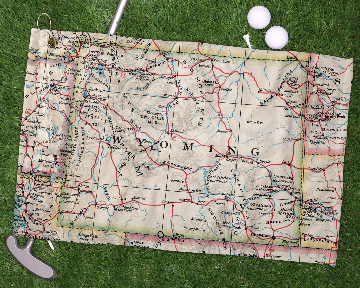 Wyoming golf towel primary image