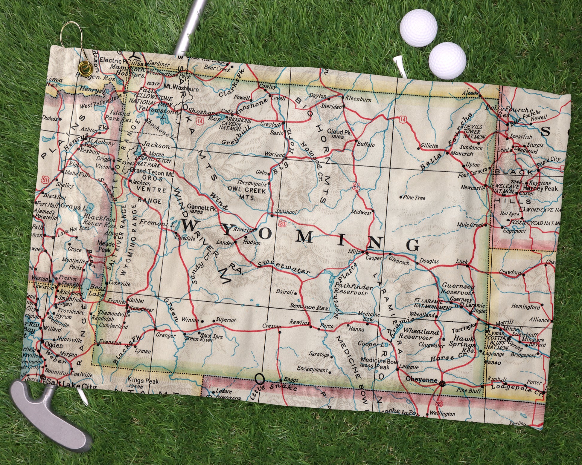 Wyoming golf towel primary image
