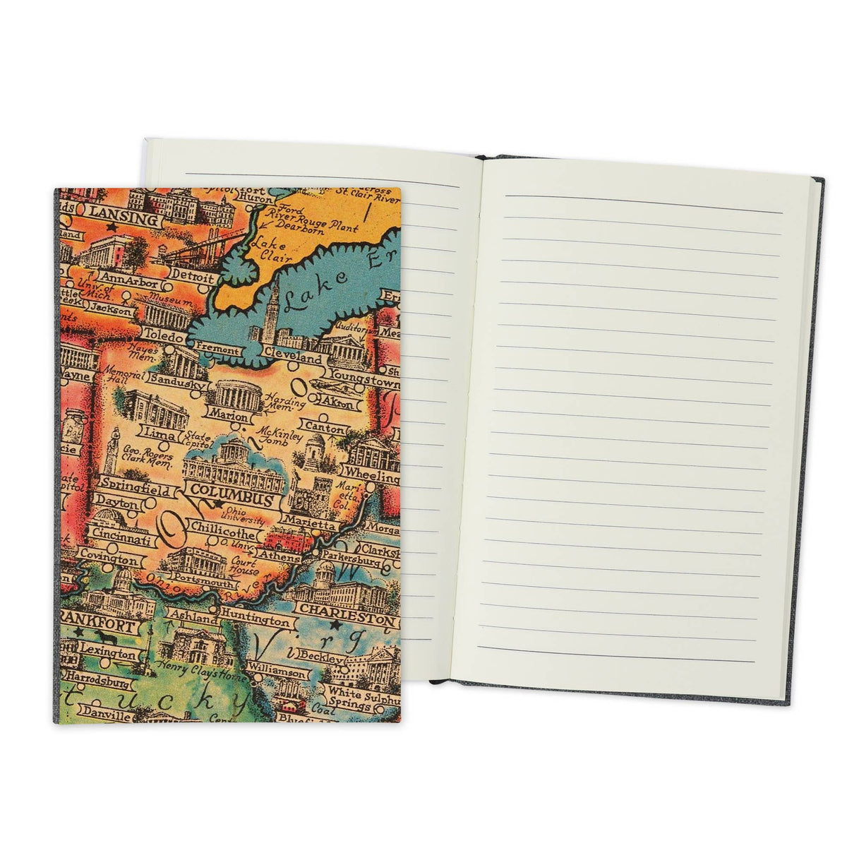 Ohio Vintage Map Travel Journal