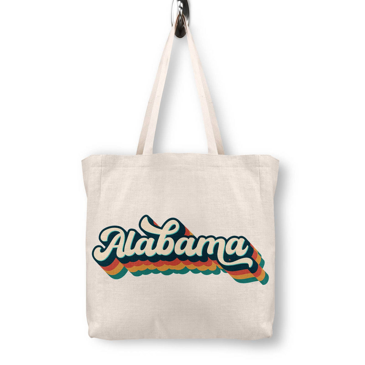 Retro Alabama Canvas Tote Bag