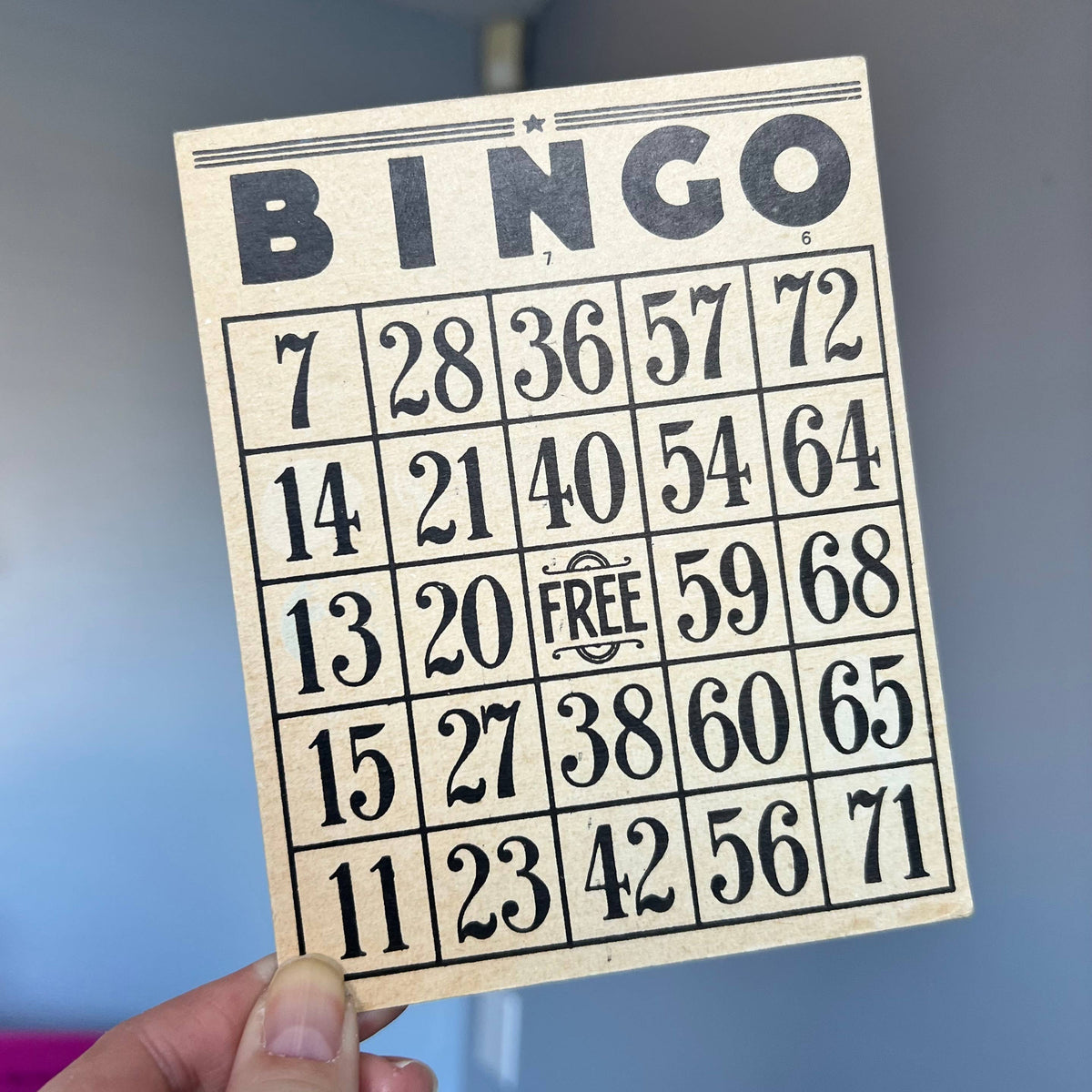 Bingo canvas tote bag