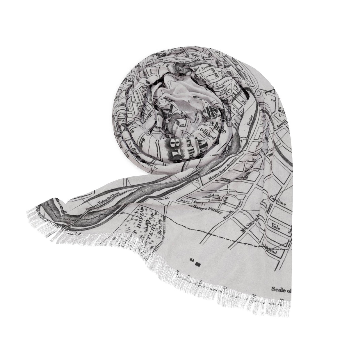 Rochester New York Map Travel Scarf