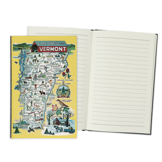 Vermont Vintage Map Travel Journal