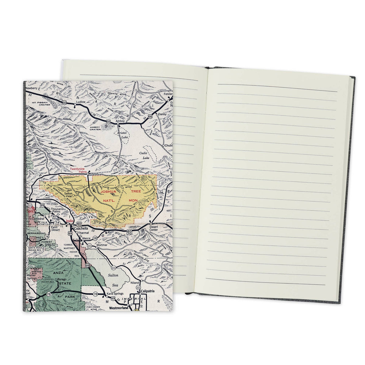 Joshua Tree National Park Vintage Map Travel Journal