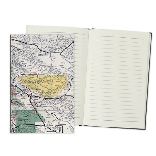 Joshua Tree National Park Vintage Map Travel Journal