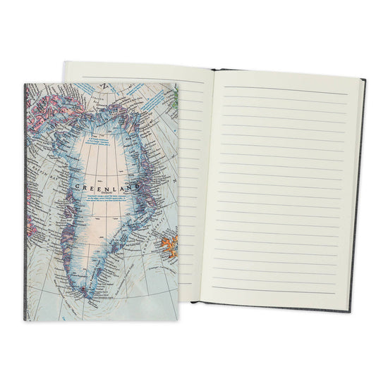 Greenland Vintage Map Travel Journal
