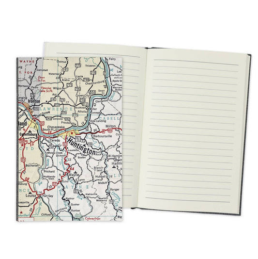 Huntington West Virginia Vintage Map Travel Journal