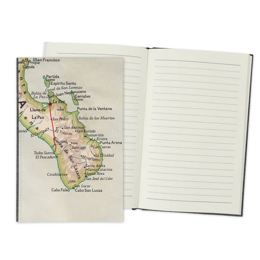 Cabo San Lucas Mexico Vintage Map Travel Journal
