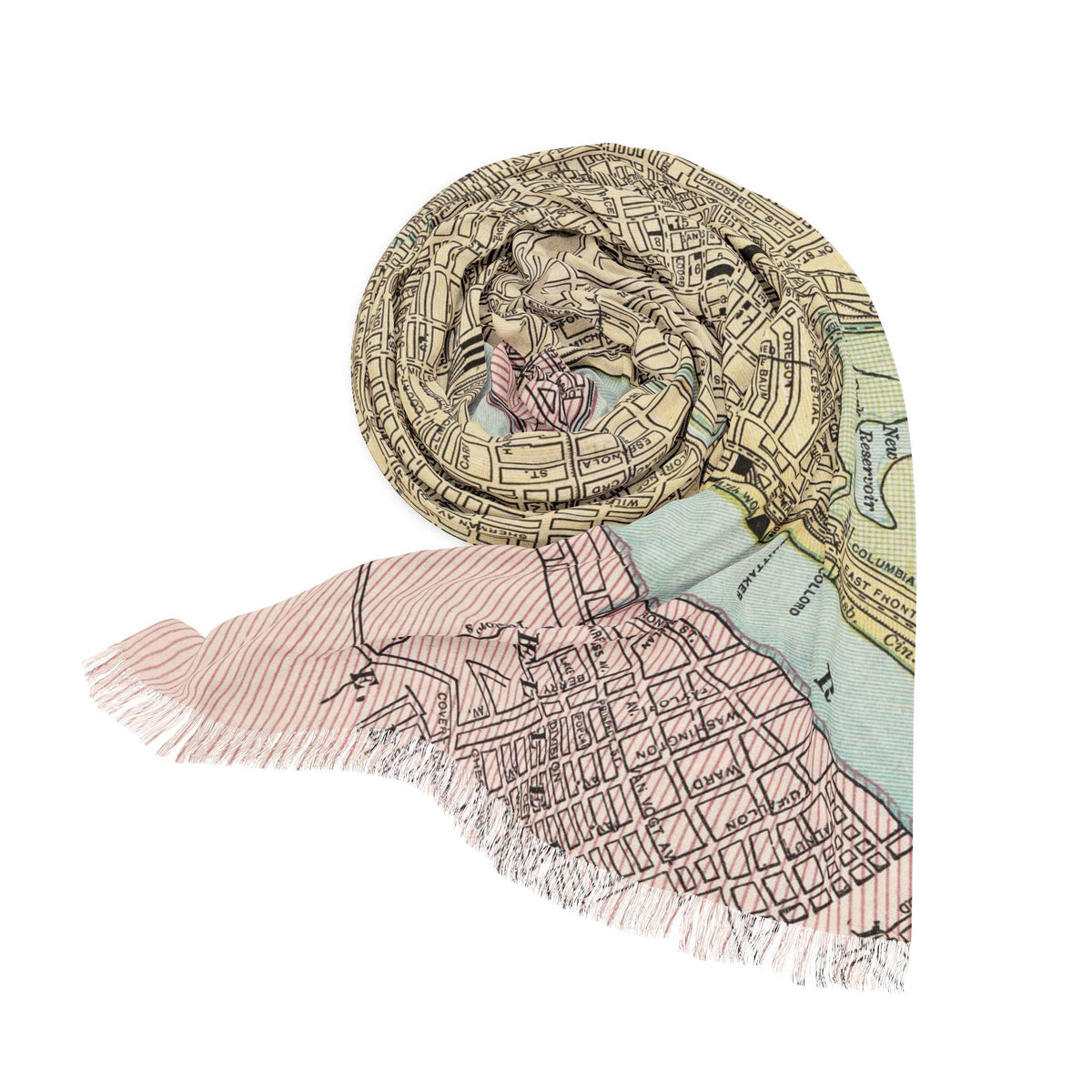 Cincinnati Ohio Map Travel Scarf