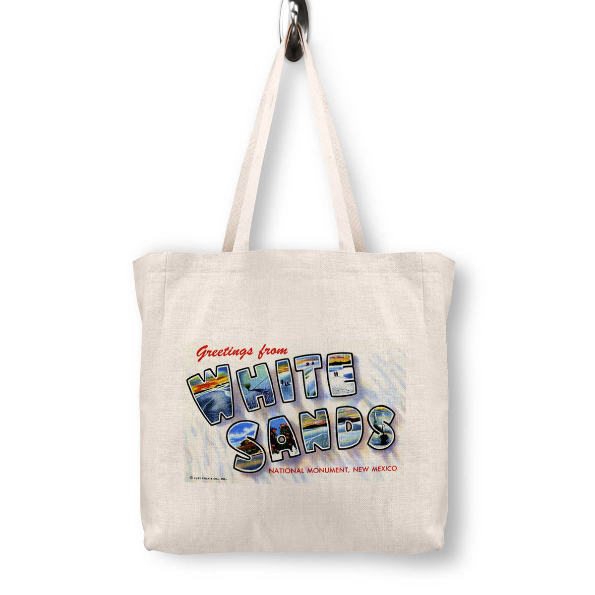 White Sands National Park Vintage Postcard Canvas Tote Bag