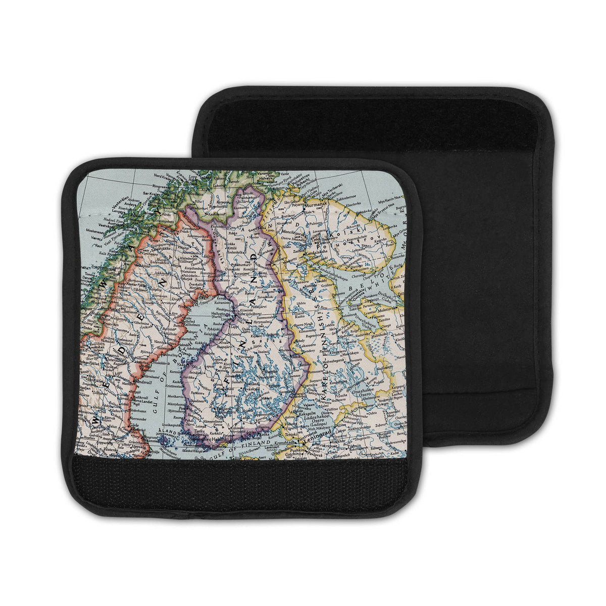 Finland Map Suitcase Spotter Luggage Handle Wrap