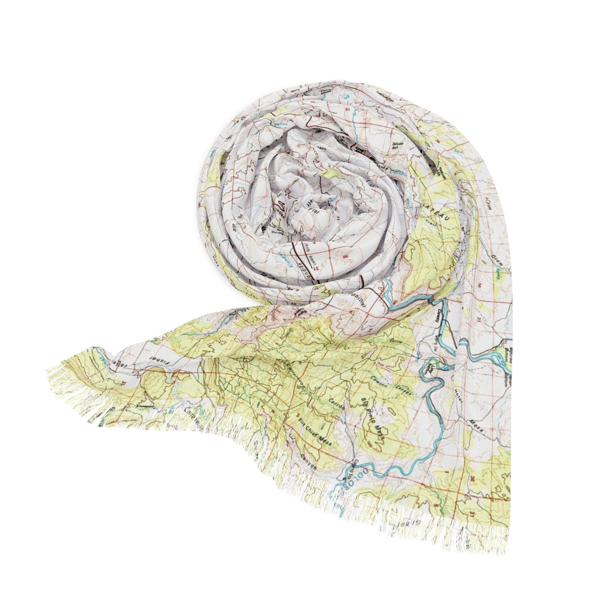 Arches National Park Utah Map Travel Scarf view 3