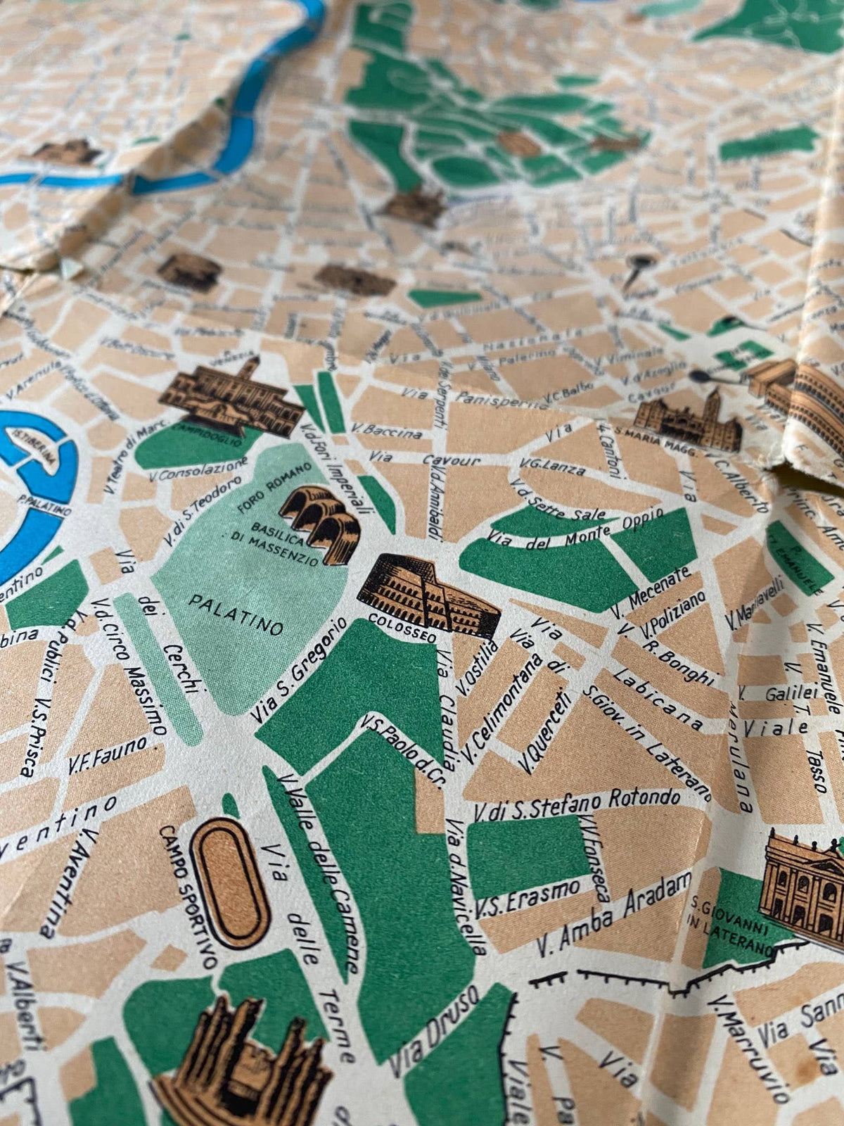 Rome Italy Map Suitcase Spotter Luggage Handle Wrap view 3