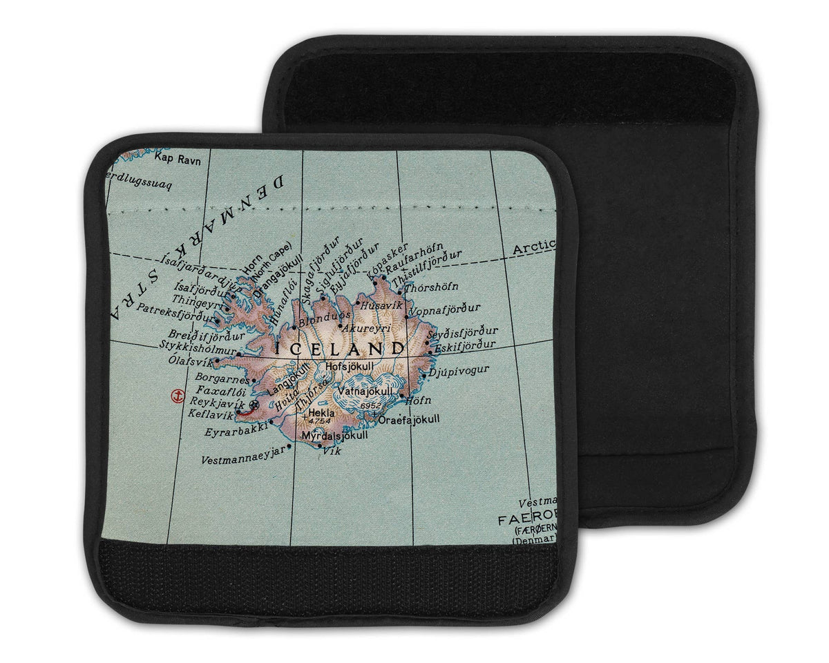 Iceland Map Suitcase Spotter Luggage Handle Wrap