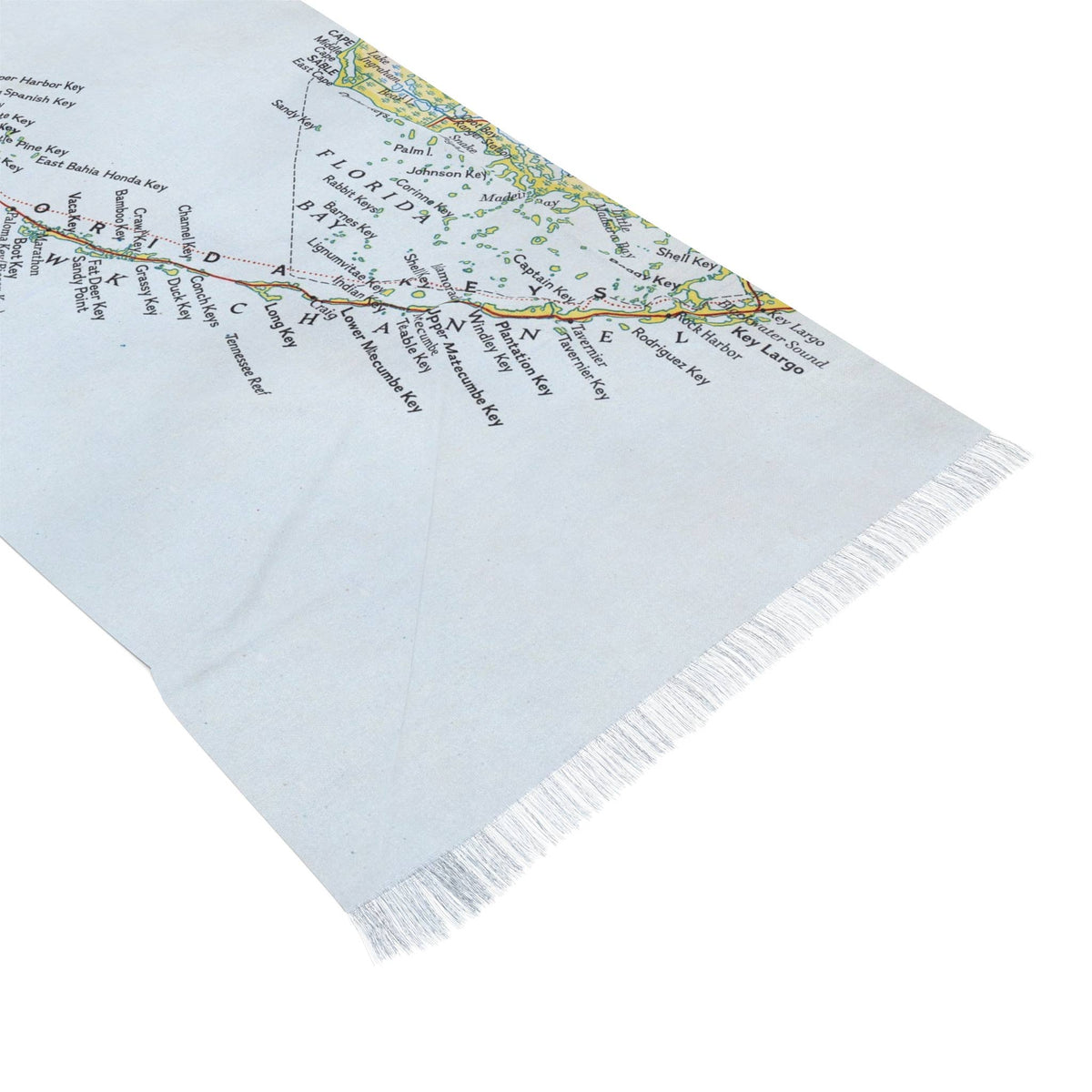 Florida Keys Map Travel Scarf view 3